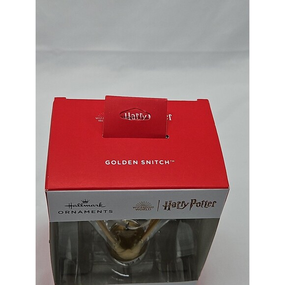 2024 New Hallmark Harry Potter Golden Snitch Red Box Christmas Ornament - Picture 4 of 12